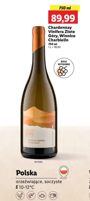 Lidl Wino Złote Góry Chardonnay oferta