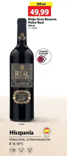 Lidl Wino Palco Real Gran Reserva oferta