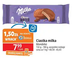 E.Leclerc Wafelki w czekoladzie Milka Choco Wafer oferta