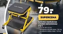 Netto Leżanka montażowa i stołek warsztatowy 2w1 Techliner oferta