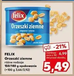 Kaufland Orzeszki ziemne smażone i solone Felix oferta