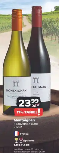 Netto Wino wytrawne Montaignan Gsm oferta