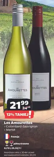 Netto Wino półwytrawne merlot Les Amourettes oferta