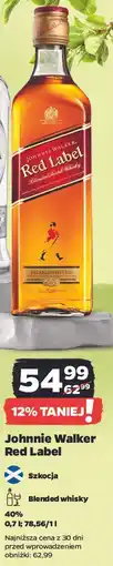 Netto Whisky Johnnie Walker Red Label oferta