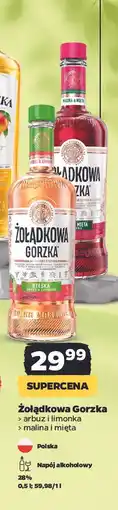 Netto Wódka 28% Żołądkowa Gorzka Malina & Mięta Z Cytryną oferta