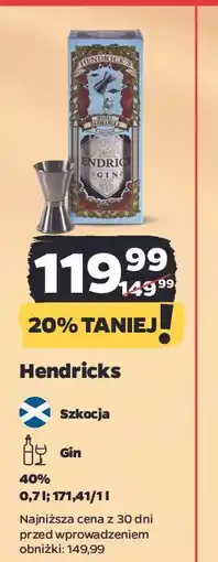 Netto Gin Hendrick's oferta