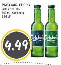 Słoneczko Carlsberg Premium Pilsner Piwo jasne 500 ml oferta