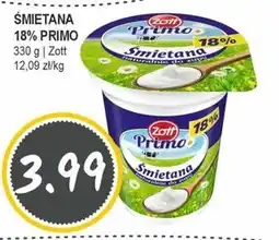 Słoneczko Zott Primo Śmietana 18 % 330 g oferta