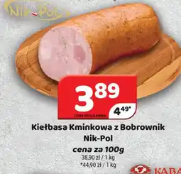 Delfin Kiełbasa Kminkowa z Bobrownik Nik-Pol oferta