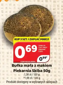 Delfin Bułka mała z makiem Piekarnia Skiba oferta