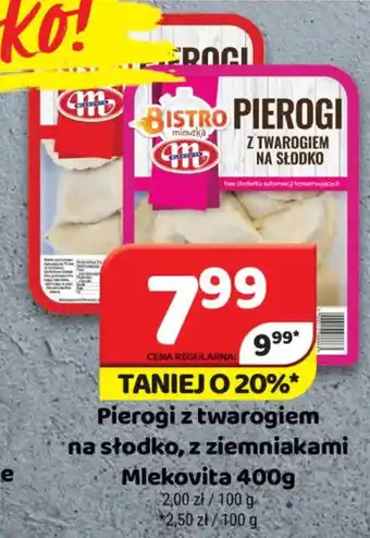 Delfin Pierogi z twarogiem na słodko, z ziemniakami Mlekovita oferta