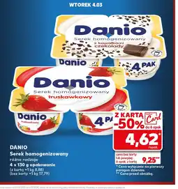 Kaufland Serek homogenizowany Danio oferta