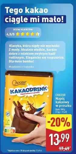 ALDI Napój kakaowy Choceur oferta