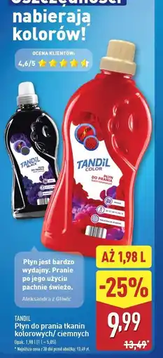 ALDI Płyn do prania color Tandil oferta