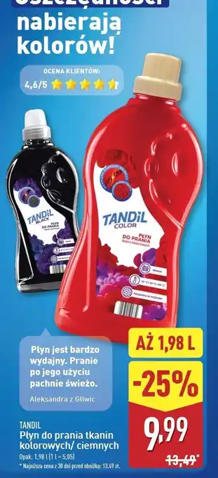 ALDI Płyn do prania color Tandil oferta