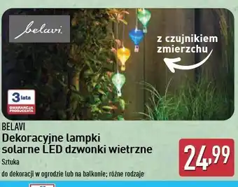 ALDI Lampki solarne led dzwonki wietrzne Belavi oferta