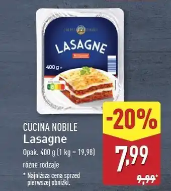 ALDI Lasagne Cucina Nobile oferta