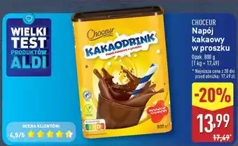 ALDI CHOCEUR Napój kakaowy w proszku oferta