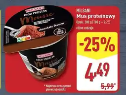 ALDI Mus proteinowy czekoladowy Milsani oferta