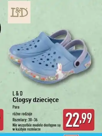 ALDI Clogsy dziewczęce L&D oferta