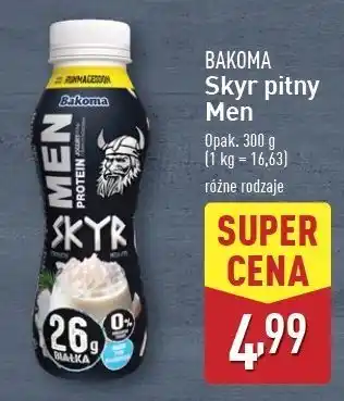 ALDI Jogurt naturalny Bakoma Men Skyr Protein oferta