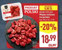 ALDI MIĘSNE SPECJAŁY Mięso wołowe na gulasz oferta