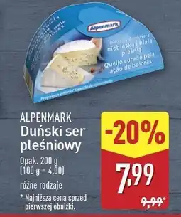 ALDI Ser z niebieską i białą pleśnią Alpenmark oferta