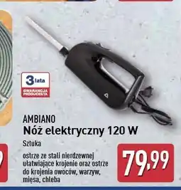 ALDI Nóż elektryczny 120w czarny Ambiano oferta