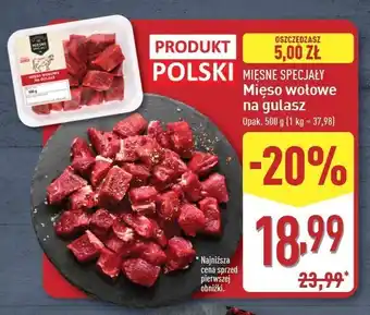 ALDI Gulasz wołowy Mięsne Specjały Zawsze Świeże (Aldi) oferta