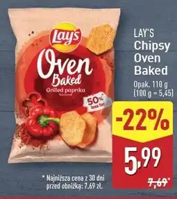 ALDI Chipsy grillowana papryka Lay's Oven Baked (Prosto Z Pieca) oferta