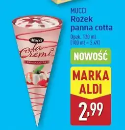 ALDI Rożek panna cotta Mucci oferta