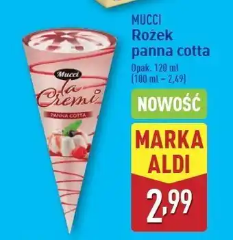 ALDI Rożek panna cotta Mucci oferta