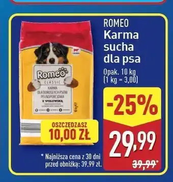 ALDI Karma dla psa z wołowiną Romeo (Karma) oferta