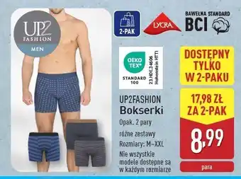 ALDI Bokserki męskie m-xxl Up2Fashion oferta