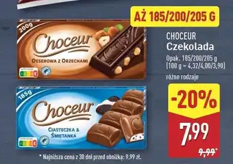 ALDI Czekolada deserowa z orzechami laskowymi Choceur oferta