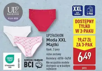 ALDI Majtki damskie 48/50-56/58 Up2Fashion oferta