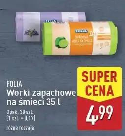 ALDI Worki na śmieci 35 l lawenda Folia oferta