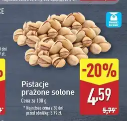 ALDI Pistacje prażone solone oferta