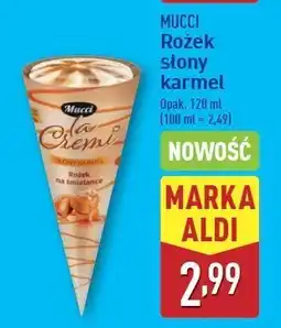 ALDI Rożek słony karmel Mucci oferta