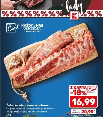 Kaufland Żeberka wieprzowe schabowe oferta