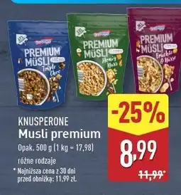 ALDI Musli miód i orzechy Knusperone oferta