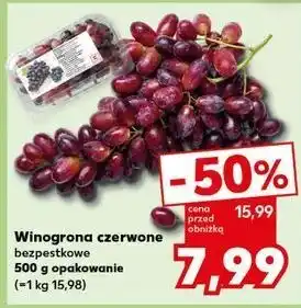 Kaufland Winogrona czerwone bezpestkowe oferta