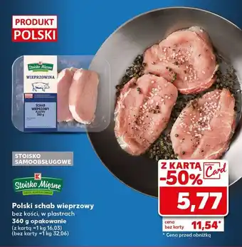 Kaufland Schab wieprzowy plastry qafp Stoisko Mięsne oferta