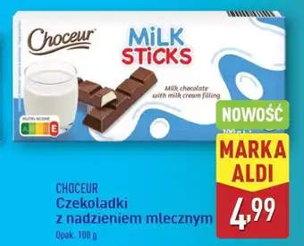 ALDI Czekoladki z nadzieniem mlecznym Choceur oferta