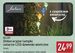 ALDI Lampki solarne led dzwonki wietrzne Belavi oferta