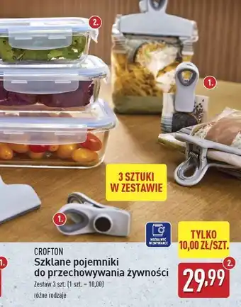 ALDI Pojemniki szklane Crofton oferta