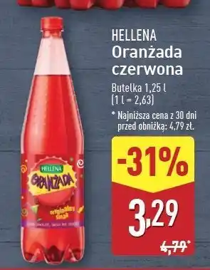 ALDI Oranżada czerwona Hellena oferta