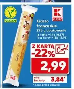 Kaufland Ciasto francuskie K-Classic oferta