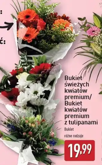 ALDI Bukiet kwiatów premium z tulipanami oferta