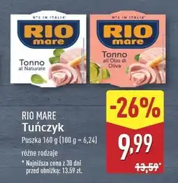 ALDI Tuńczyk w oliwie z oliwek Rio Mare oferta